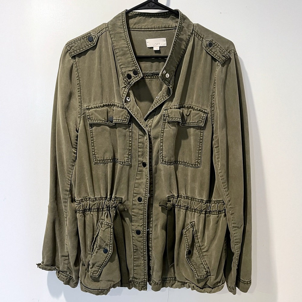 LOFT Olive Green Utility Jacket
